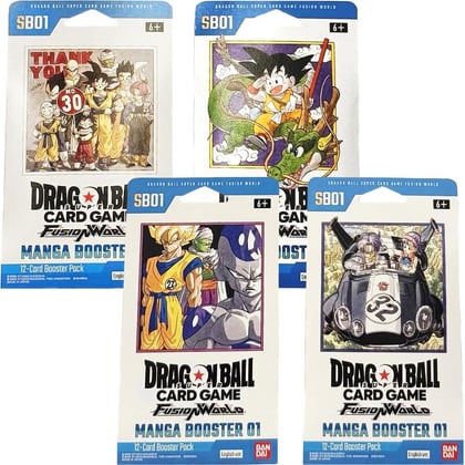 Manga Booster 01 Sleeved Booster Packs [Set of 4], Manga Booster 01 P646732