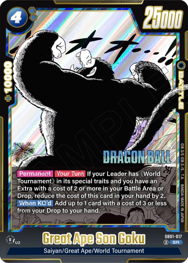 Great Ape Son Goku, Manga Booster 01 SB01-017
