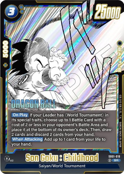 Son Goku : Childhood - SB01-018, Manga Booster 01 SB01-018