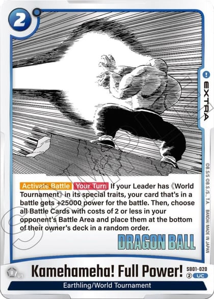 Kamehameha! Full Power!, Manga Booster 01 SB01-020