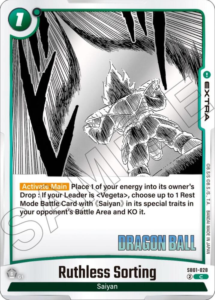 Ruthless Sorting, Manga Booster 01 SB01-028