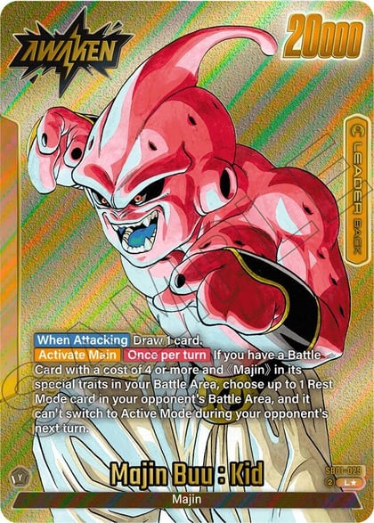 Majin Buu : Evil // Majin Buu : Kid - SB01-029 (Gold), Manga Booster 01 SB01-029