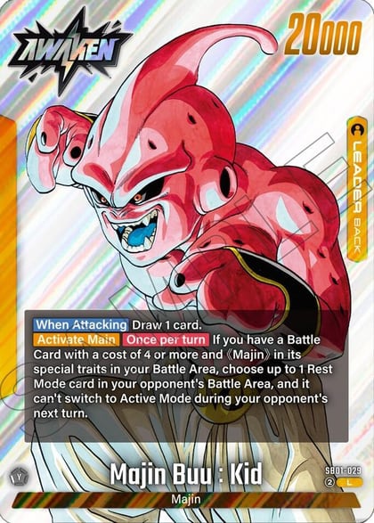 Majin Buu : Evil // Majin Buu : Kid - SB01-029, Manga Booster 01 SB01-029
