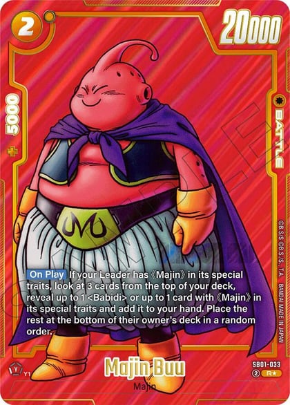 Majin Buu (Alternate Art), Manga Booster 01 SB01-033