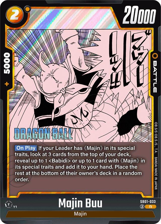 Majin Buu, Manga Booster 01 SB01-033