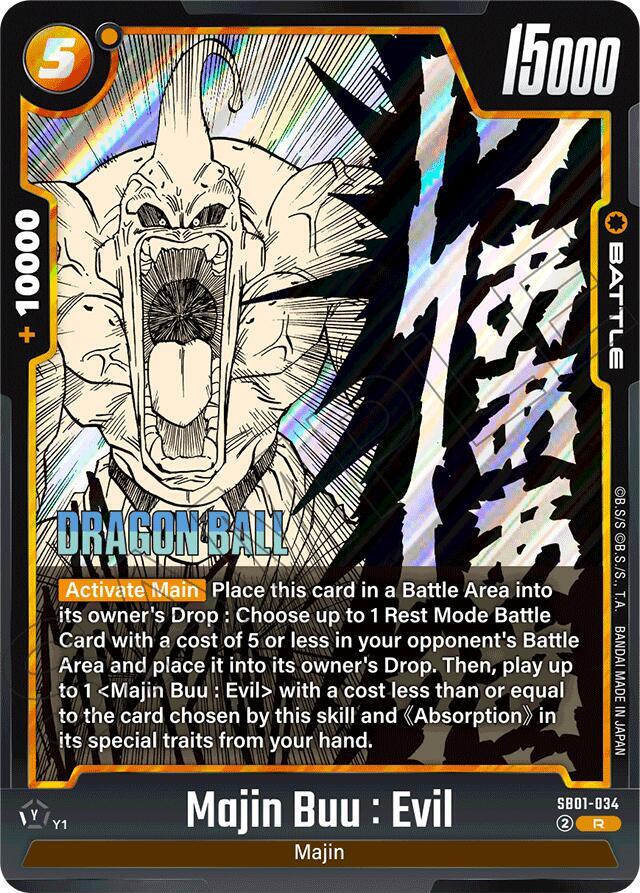 Majin Buu : Evil - SB01-034, Manga Booster 01 SB01-034