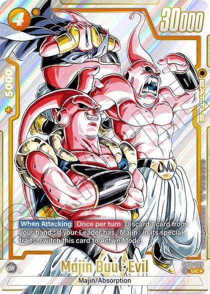 Majin Buu : Evil - SB01-036 (Alternate Art), Manga Booster 01 SB01-036