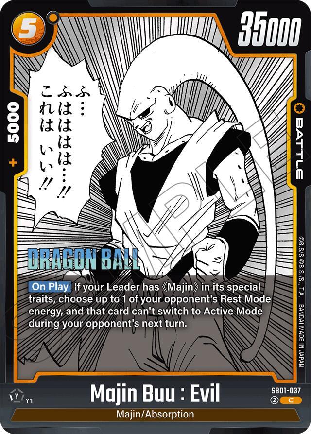 Majin Buu : Evil - SB01-037, Manga Booster 01 SB01-037
