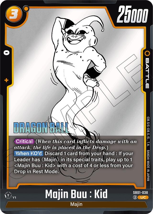 Majin Buu : Kid - SB01-038, Manga Booster 01 SB01-038