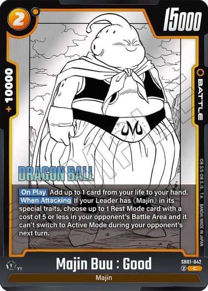 Majin Buu : Good - SB01-042, Manga Booster 01 SB01-042