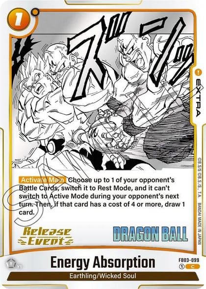 Energy Absorption, Manga Booster 01 Release Event Cards FB03-099