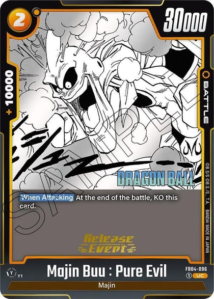 Majin Buu : Pure Evil - FB04-096, Manga Booster 01 Release Event Cards FB04-096