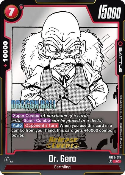 Dr. Gero, Manga Booster 01 Release Event Cards FB06-019