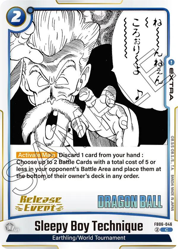 Sleepy Boy Technique, Manga Booster 01 Release Event Cards FB06-046