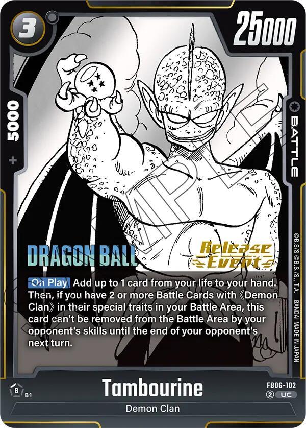 Tambourine, Manga Booster 01 Release Event Cards FB06-102