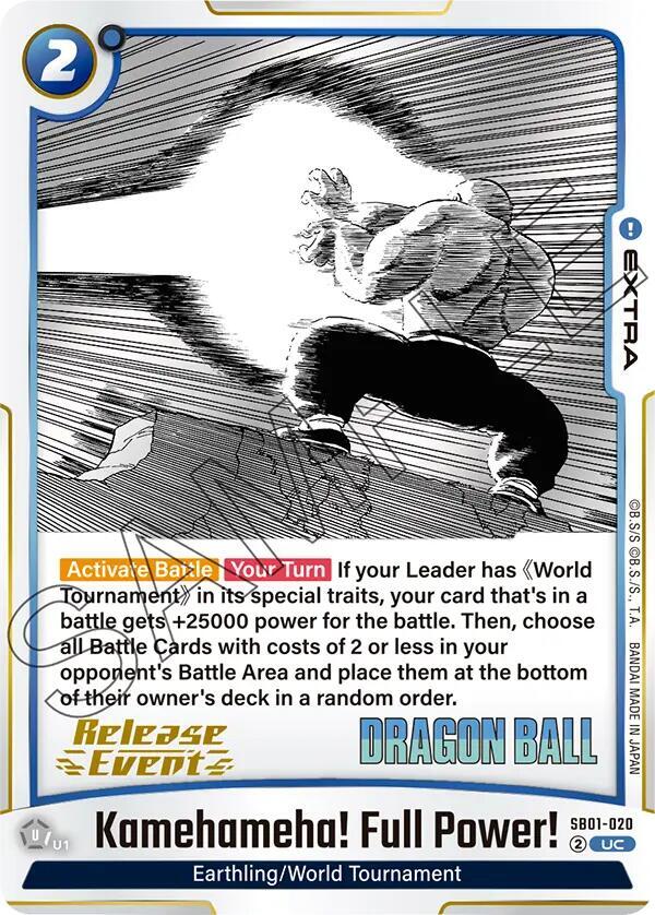Kamehameha! Full Power!, Manga Booster 01 Release Event Cards SB01-020