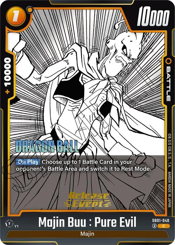 Majin Buu : Pure Evil - SB01-040, Manga Booster 01 Release Event Cards SB01-040