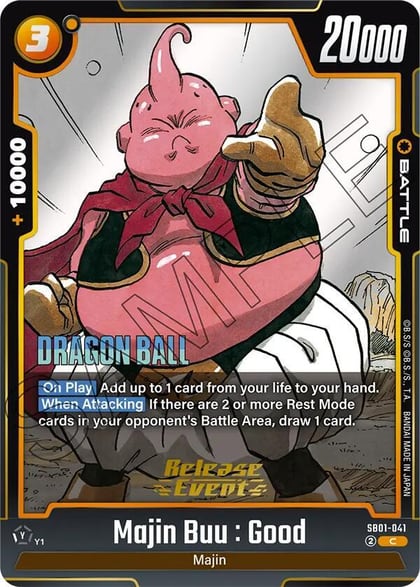 Majin Buu : Good - SB01-041, Manga Booster 01 Release Event Cards SB01-041