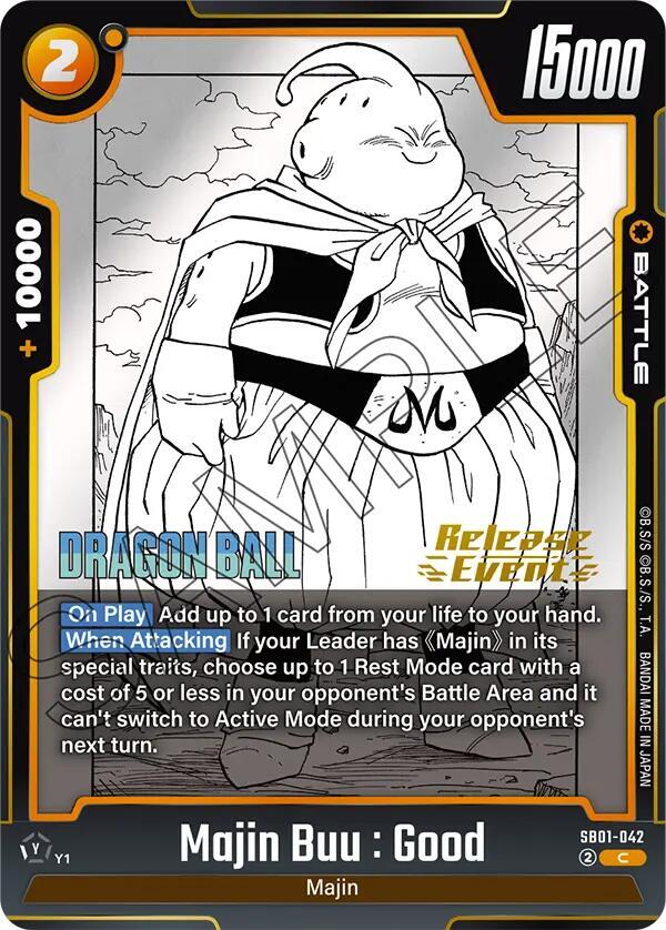 Majin Buu : Good - SB01-042, Manga Booster 01 Release Event Cards SB01-042