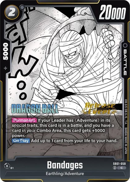 Bandages, Manga Booster 01 Release Event Cards SB01-058