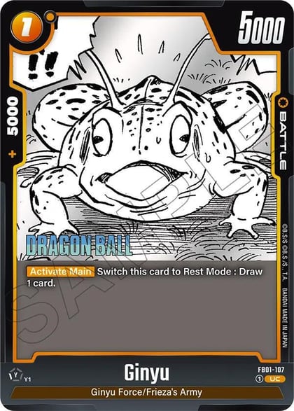Ginyu - FB01-107, Manga Booster 02 FB01-107