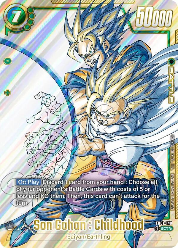 Son Gohan : Childhood - FB01-140, Manga Booster 02 FB01-140