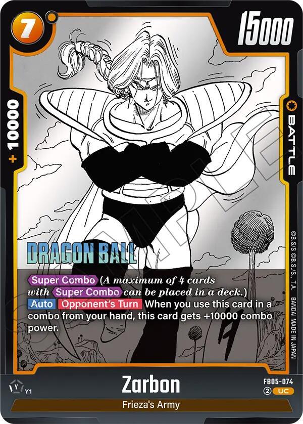 Zarbon - FB05-074, Manga Booster 02 FB05-074