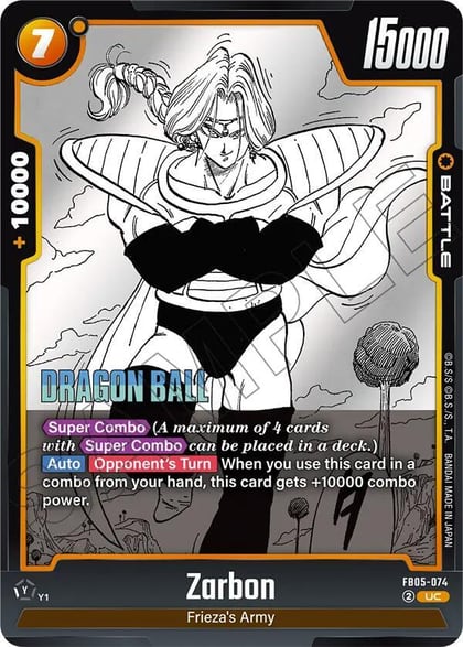 Zarbon - FB05-074, Manga Booster 02 FB05-074