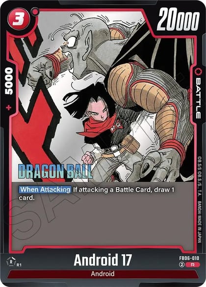 Android 17 - FB06-010, Manga Booster 02 FB06-010