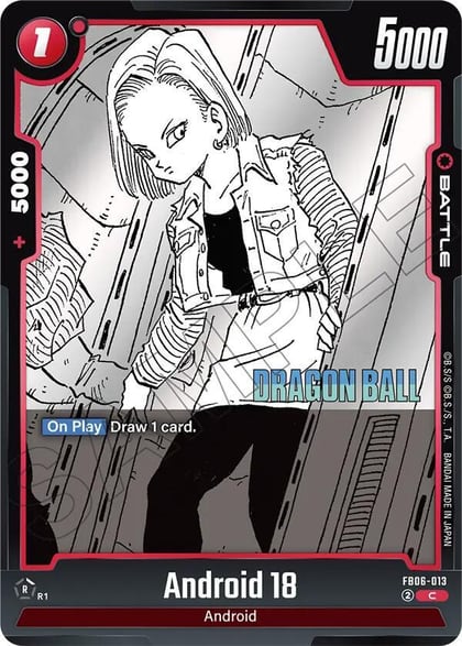 Android 18 - FB06-013, Manga Booster 02 FB06-013