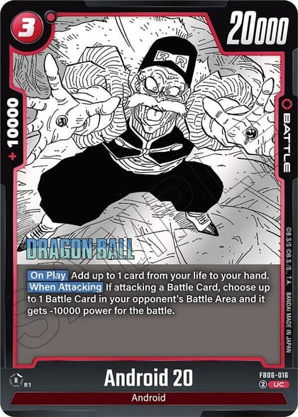 Android 20, Manga Booster 02 FB06-016