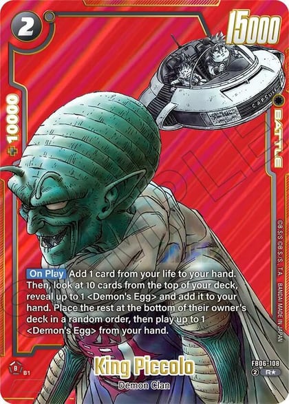 King Piccolo - FB06-108 (Alternate Art), Manga Booster 02 FB06-108
