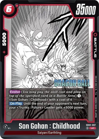Son Gohan : Childhood - SB02-007, Manga Booster 02 SB02-007