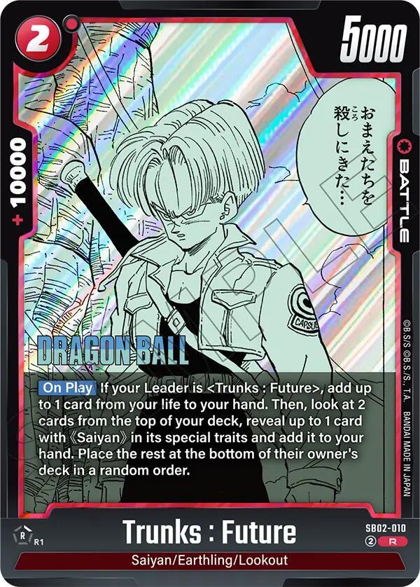 Trunks : Future - SB02-010, Manga Booster 02 SB02-010