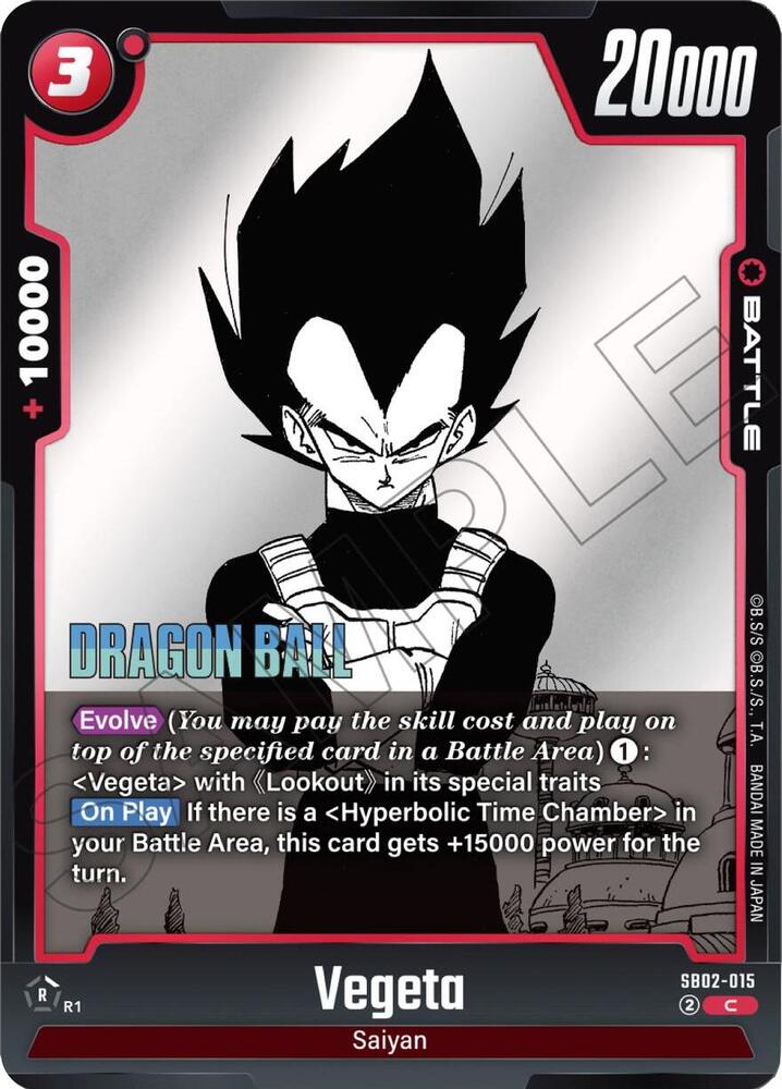 Vegeta - SB02-015, Manga Booster 02 SB02-015