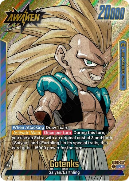 Gotenks - SB02-017 (Gold), Manga Booster 02 SB02-017