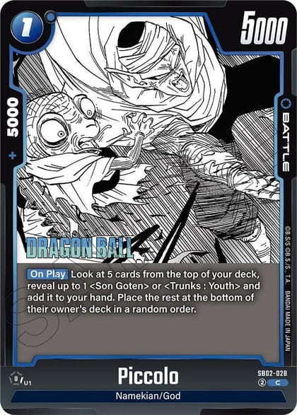 Piccolo - SB02-028, Manga Booster 02 SB02-028