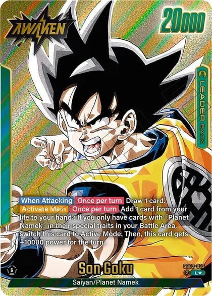 Son Goku - SB02-033 (Gold), Manga Booster 02 SB02-033