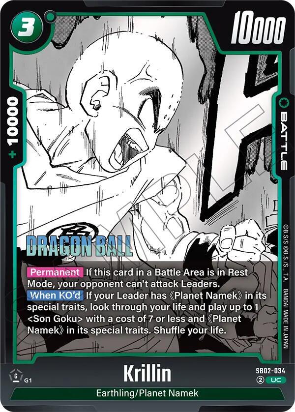 Krillin - SB02-034, Manga Booster 02 SB02-034