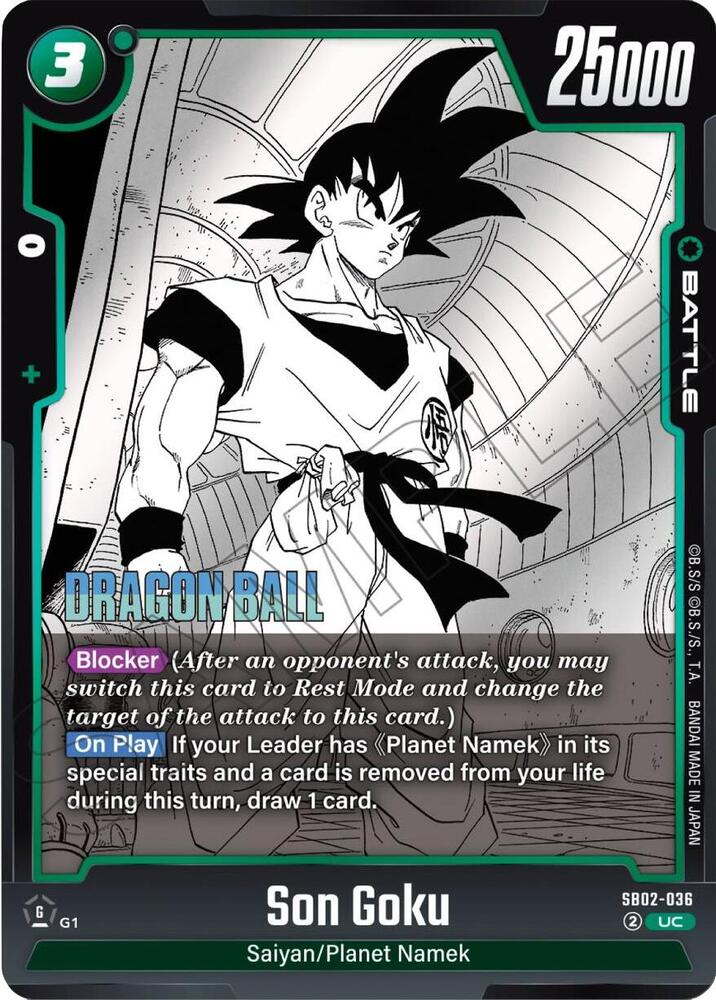 Son Goku - SB02-036, Manga Booster 02 SB02-036
