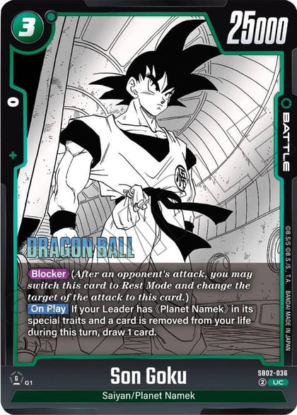 Son Goku - SB02-036, Manga Booster 02 SB02-036