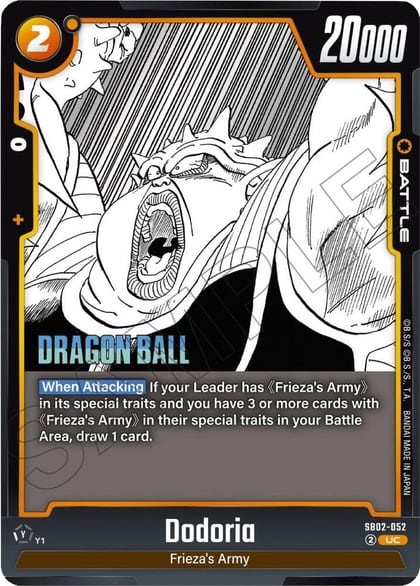 Dodoria, Manga Booster 02 SB02-052