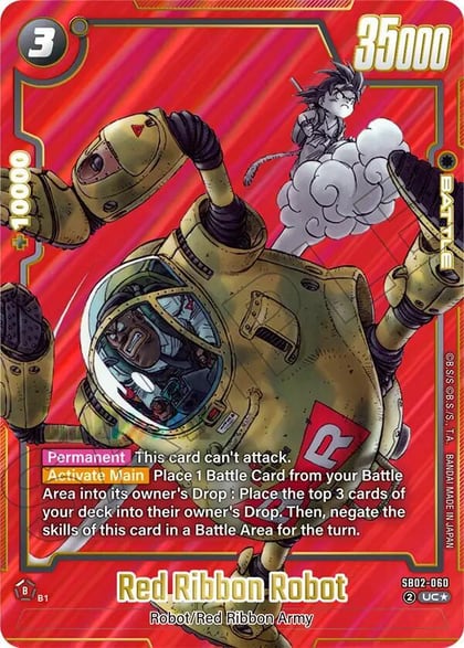 Red Ribbon Robot (Alternate Art), Manga Booster 02 SB02-060