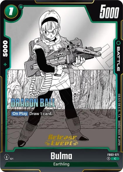 Bulma - FB03-071, Manga Booster 02 Release Event Cards FB03-071