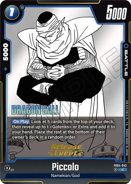 Piccolo - FB04-042, Manga Booster 02 Release Event Cards FB04-042