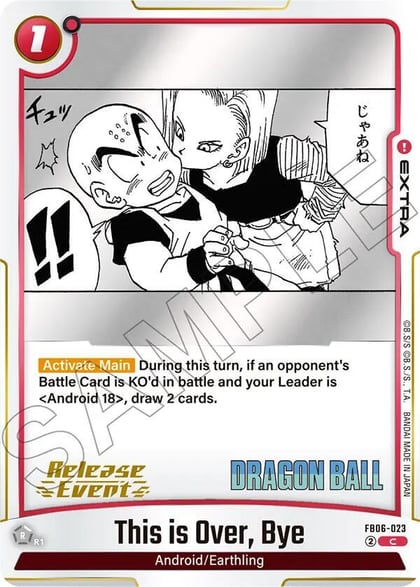 This is Over, Bye, Manga Booster 02 Release Event Cards FB06-023
