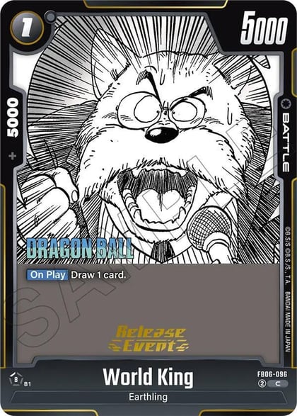 World King, Manga Booster 02 Release Event Cards FB06-096