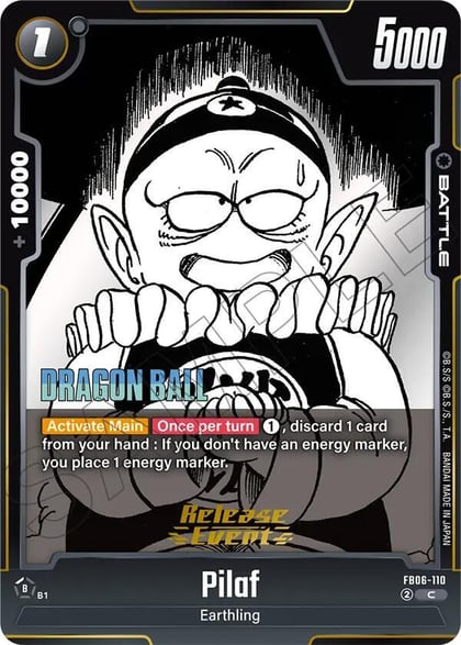 Pilaf, Manga Booster 02 Release Event Cards FB06-110