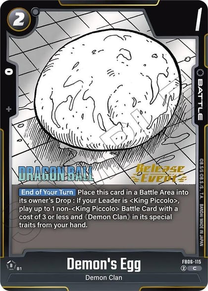 Demon's Egg, Manga Booster 02 Release Event Cards FB06-115