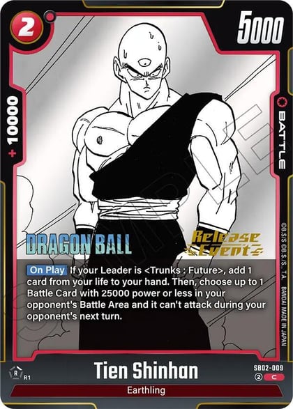 Tien Shinhan, Manga Booster 02 Release Event Cards SB02-009